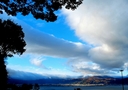 次の写真のサムネイル：諏訪湖の空